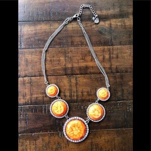 Orange Statement Piece Necklace